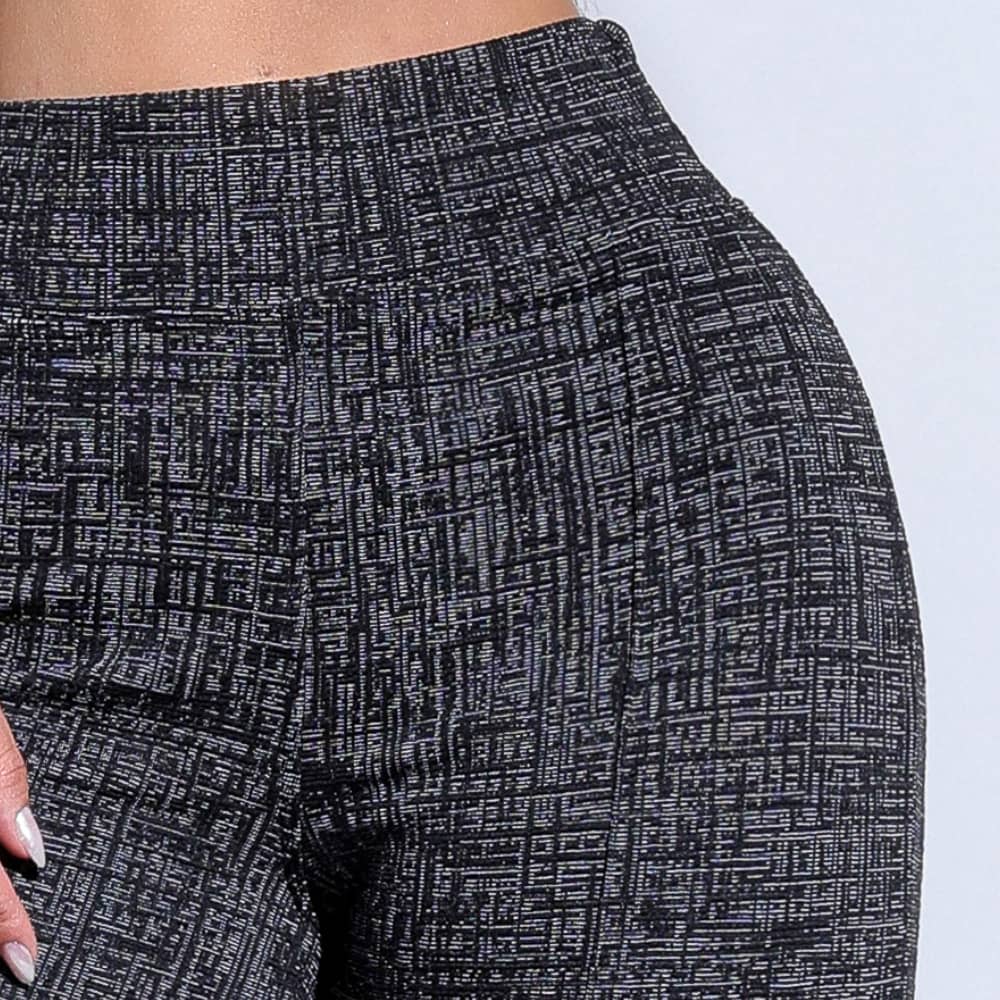 Calça Modeladora Flare Cós Alto Mescla - BE602