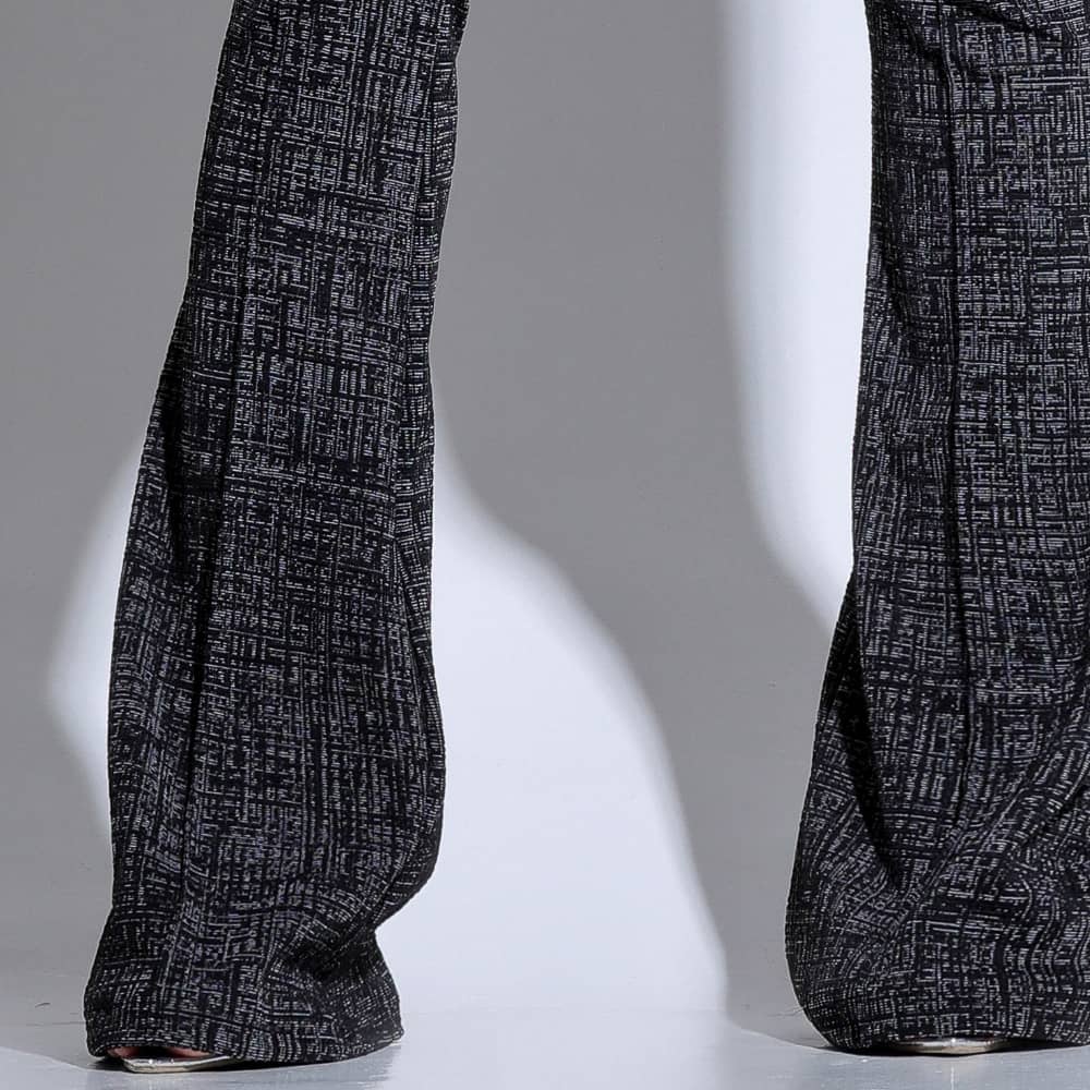 Calça Modeladora Flare Cós Alto Mescla - BE602