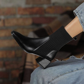 Dallas Bota Feminina Texana Western Cano Curto com Malha - Mais Conforto Mais Estilo