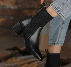 Dallas Bota Feminina Texana Western Cano Curto com Malha - Mais Conforto Mais Estilo