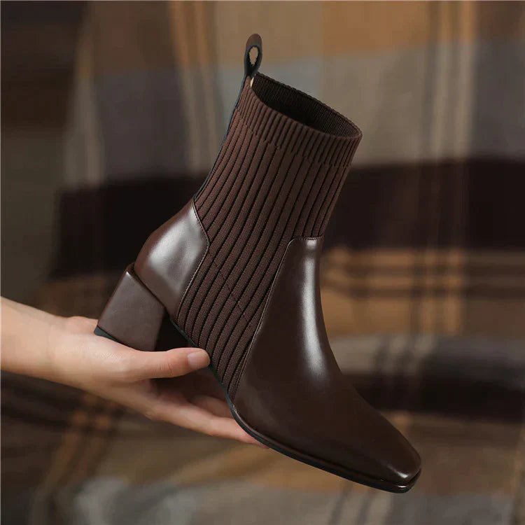 Dallas Bota Feminina Texana Western Cano Curto com Malha - Mais Conforto Mais Estilo