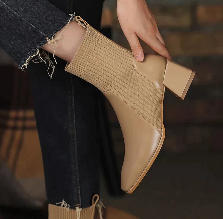 Dallas Bota Feminina Texana Western Cano Curto com Malha - Mais Conforto Mais Estilo