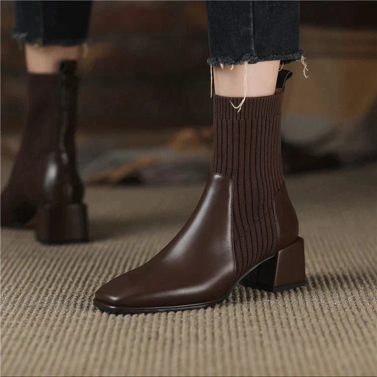 Dallas Bota Feminina Texana Western Cano Curto com Malha - Mais Conforto Mais Estilo