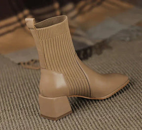 Dallas Bota Feminina Texana Western Cano Curto com Malha - Mais Conforto Mais Estilo