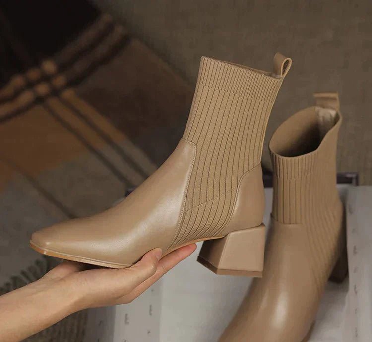Dallas Bota Feminina Texana Western Cano Curto com Malha - Mais Conforto Mais Estilo